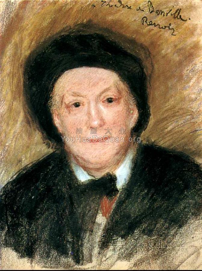 Portrait of Theodore de Banville - 皮埃尔·奥古斯特·雷诺阿
